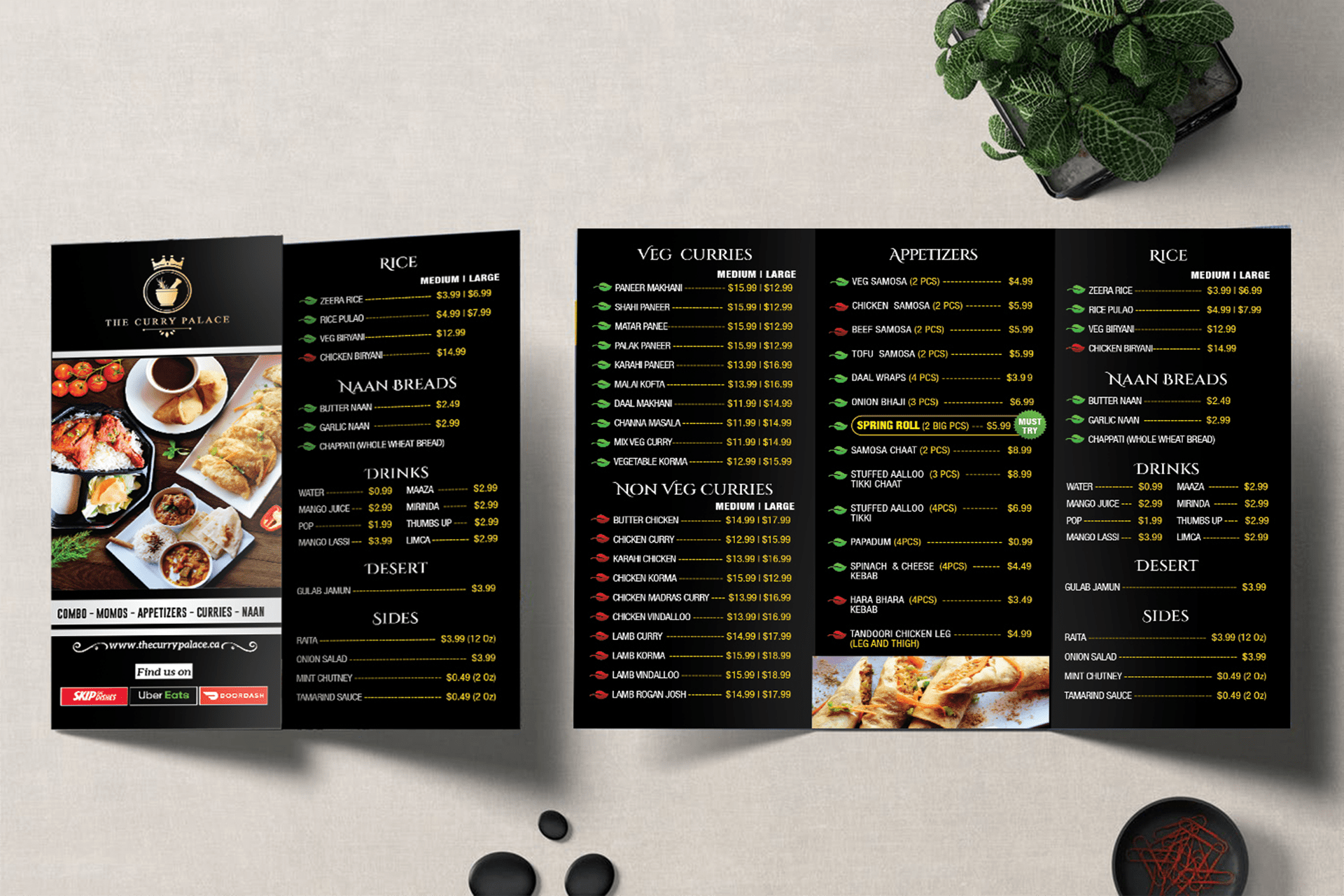 The Curry Palace - Avefy: Leading Canadian Branding and Design Agency